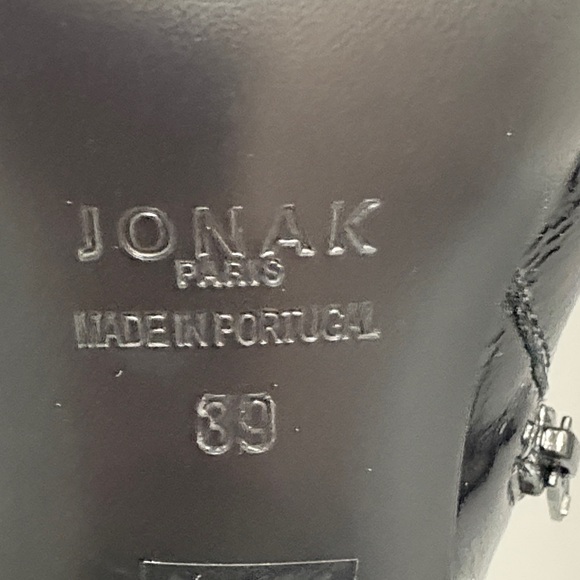 Jonak Brand Black Patent Ankle Boots - Picture 7 of 7